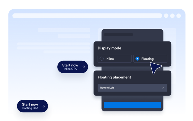Use Embedded or Floating Placement
