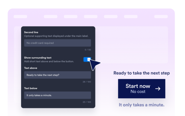 Edit Labels, Icons, and Supporting Text