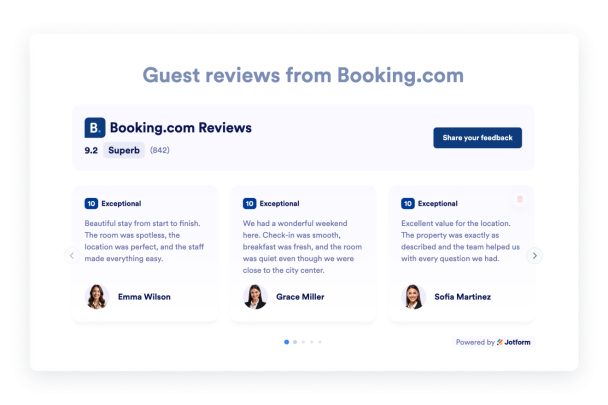 Show Booking Reviews and Let Travelers Compare Stays