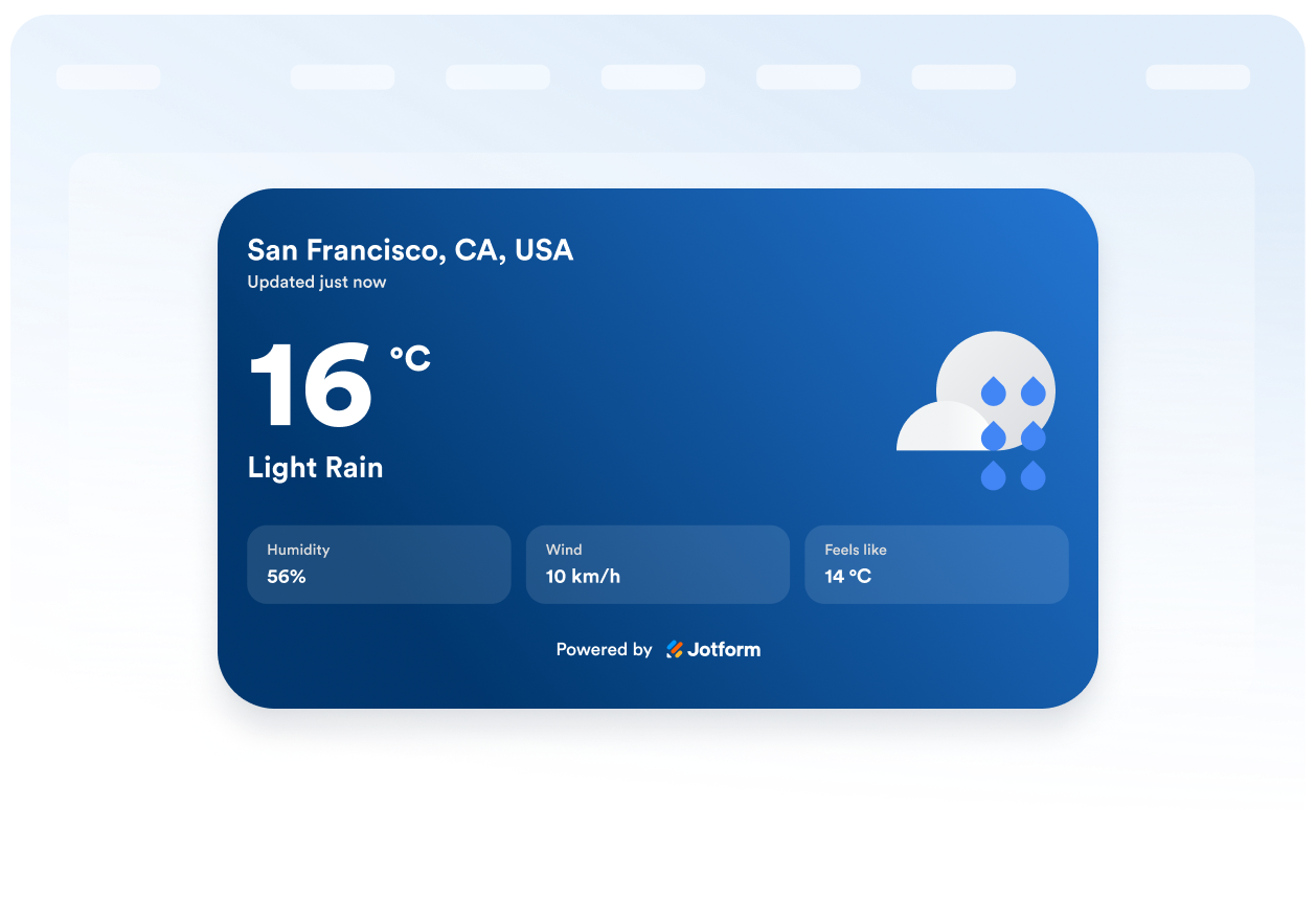 Match forecasts to your website