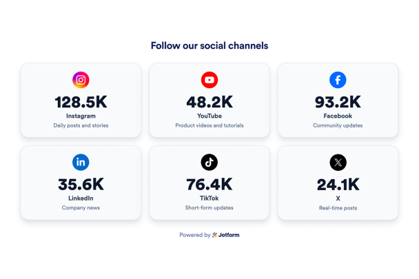 Create Your Own Social Media Follower Count Widget in Seconds