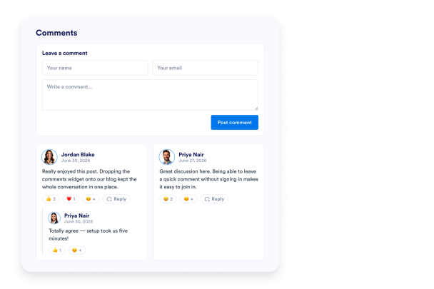 Create a Comments Widget Quickly for Your Website