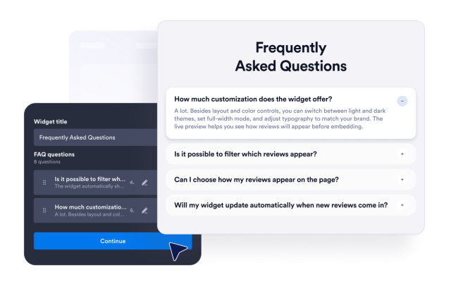 Organize FAQ Questions in One Editor
