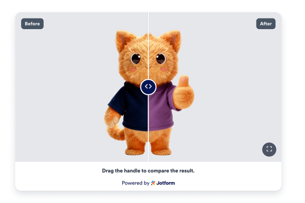 Before and After Slider Widget Features for Websites