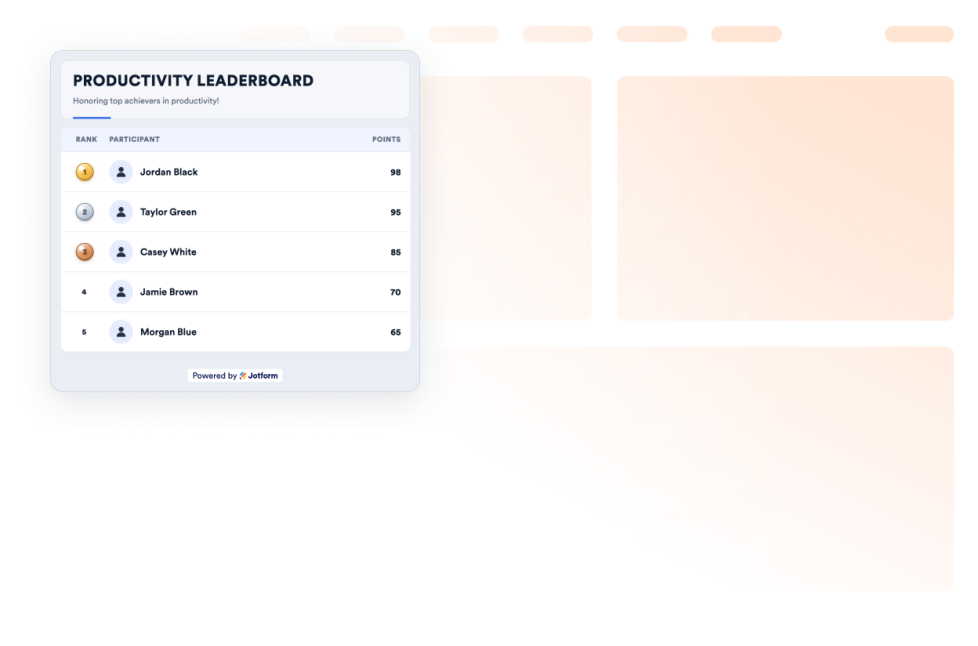 Leaderboard Widget