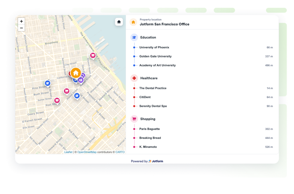 Real Estate Location Map