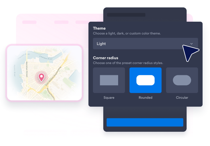 Customize search, map, and style