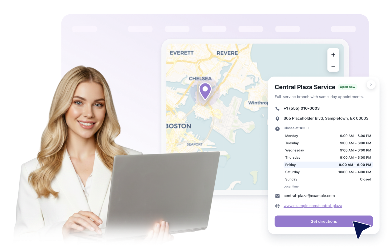 Create useful location cards