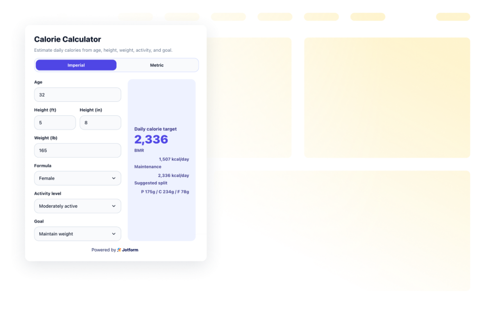 Calorie Calculator