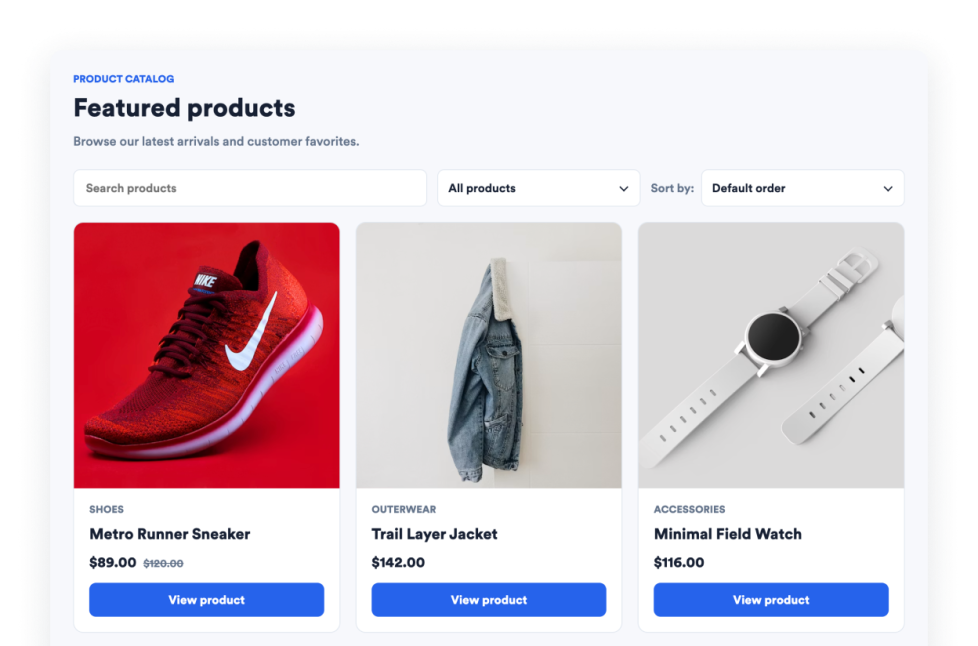 Product Catalog