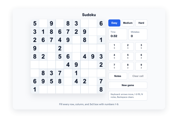 Create Your Own Sudoku Widget in Seconds for Your Website