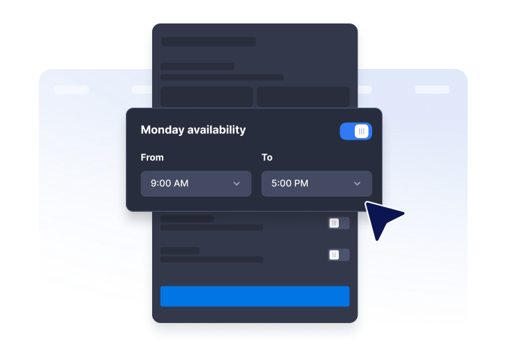 Set availability