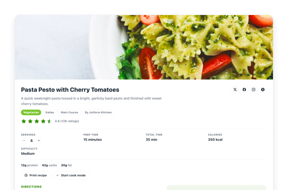 Recipes