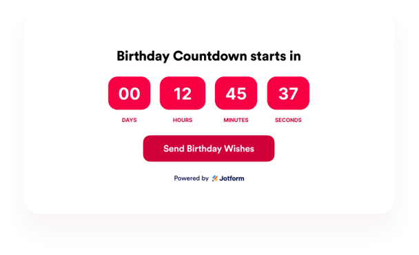 Create Your Own Birthday Countdown Widget in Seconds