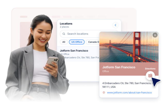 Send visitors straight to directions