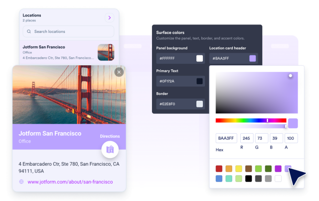 Style the map to match your brand