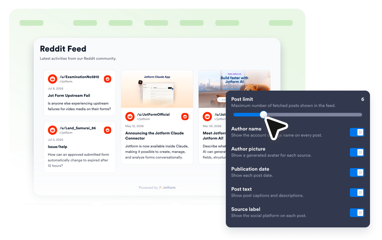 Control what visitors see first