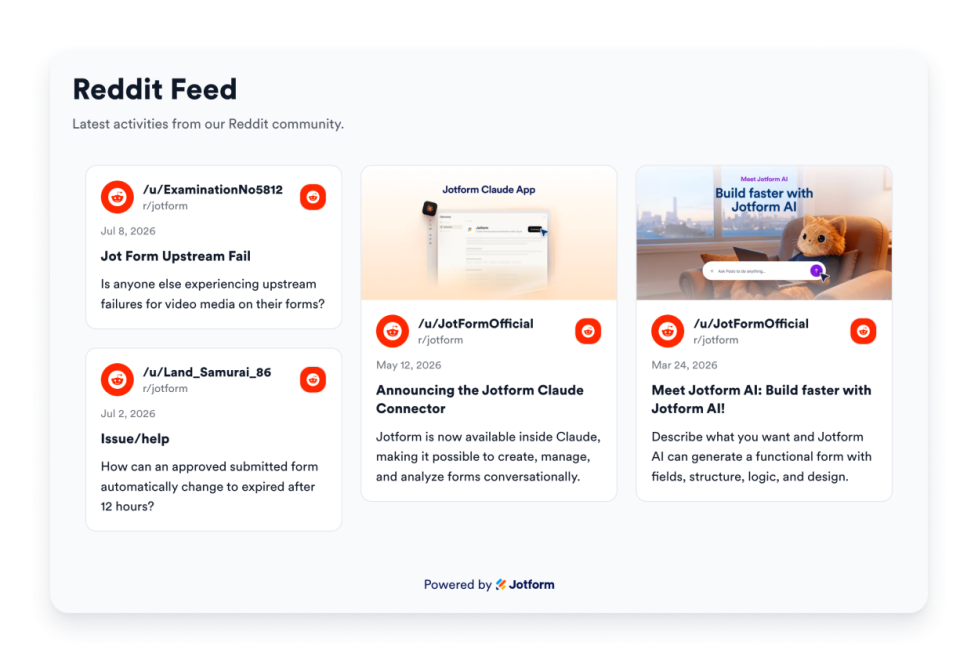 Reddit Feed