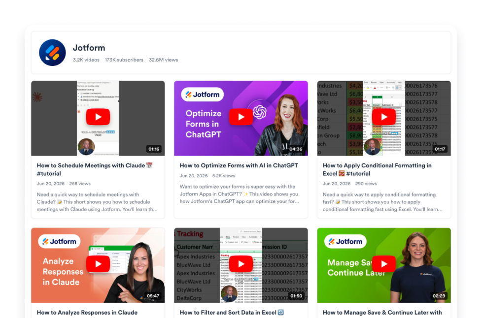 YouTube Gallery