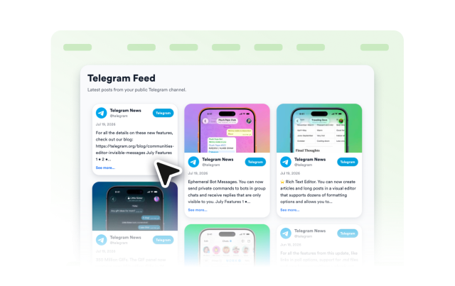 Keep your latest posts on your site