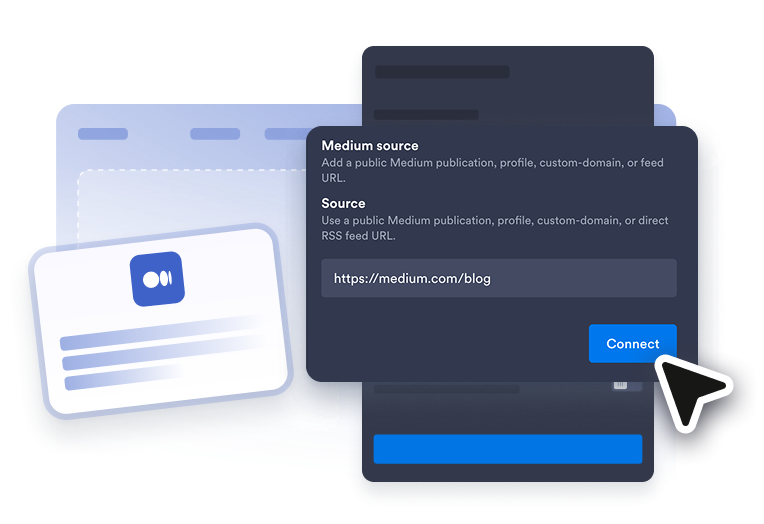 Add your Medium URL