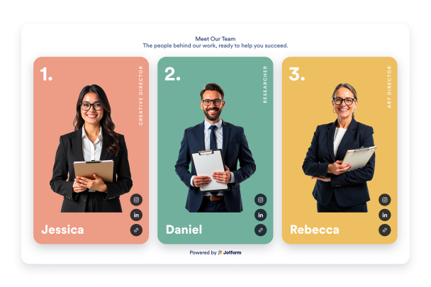 Create Your Own Team Showcase Widget in Seconds for Your Website