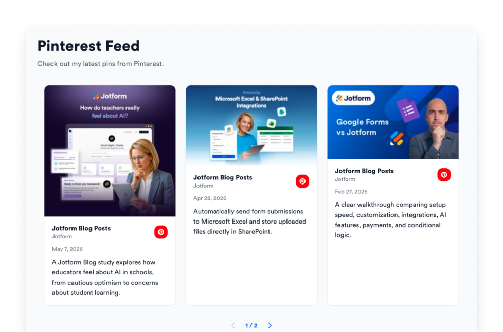 Pinterest Feed