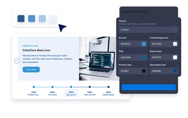 Style the Timeline for Your Brand