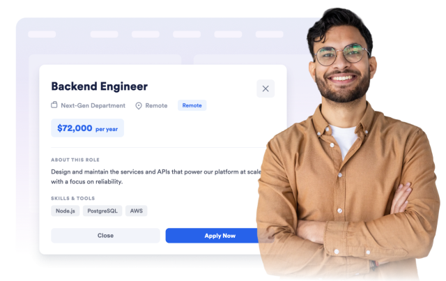Keep the browse flow focused with detail modals