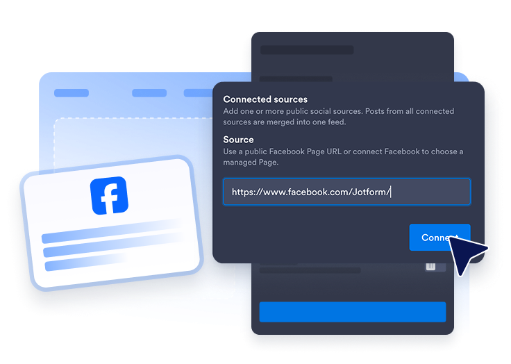 Connect a Facebook source