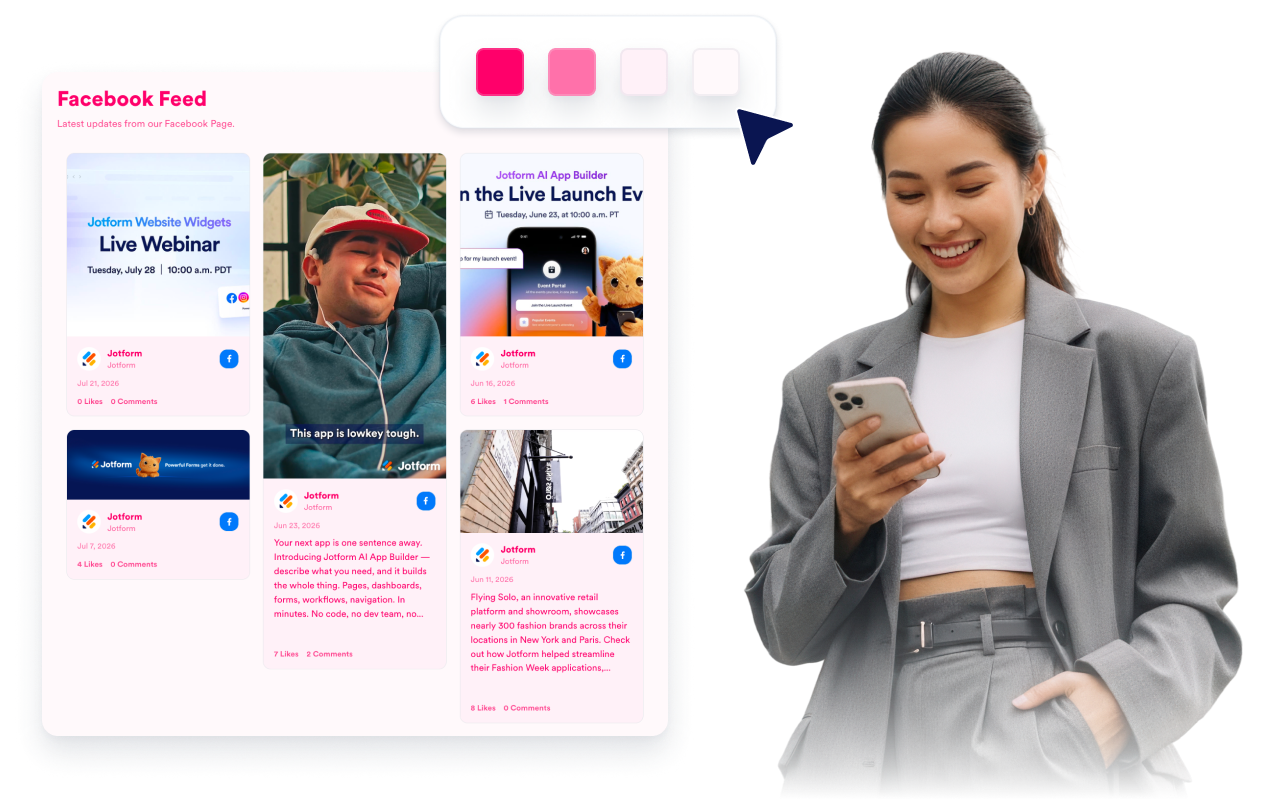 Style the Facebook widget