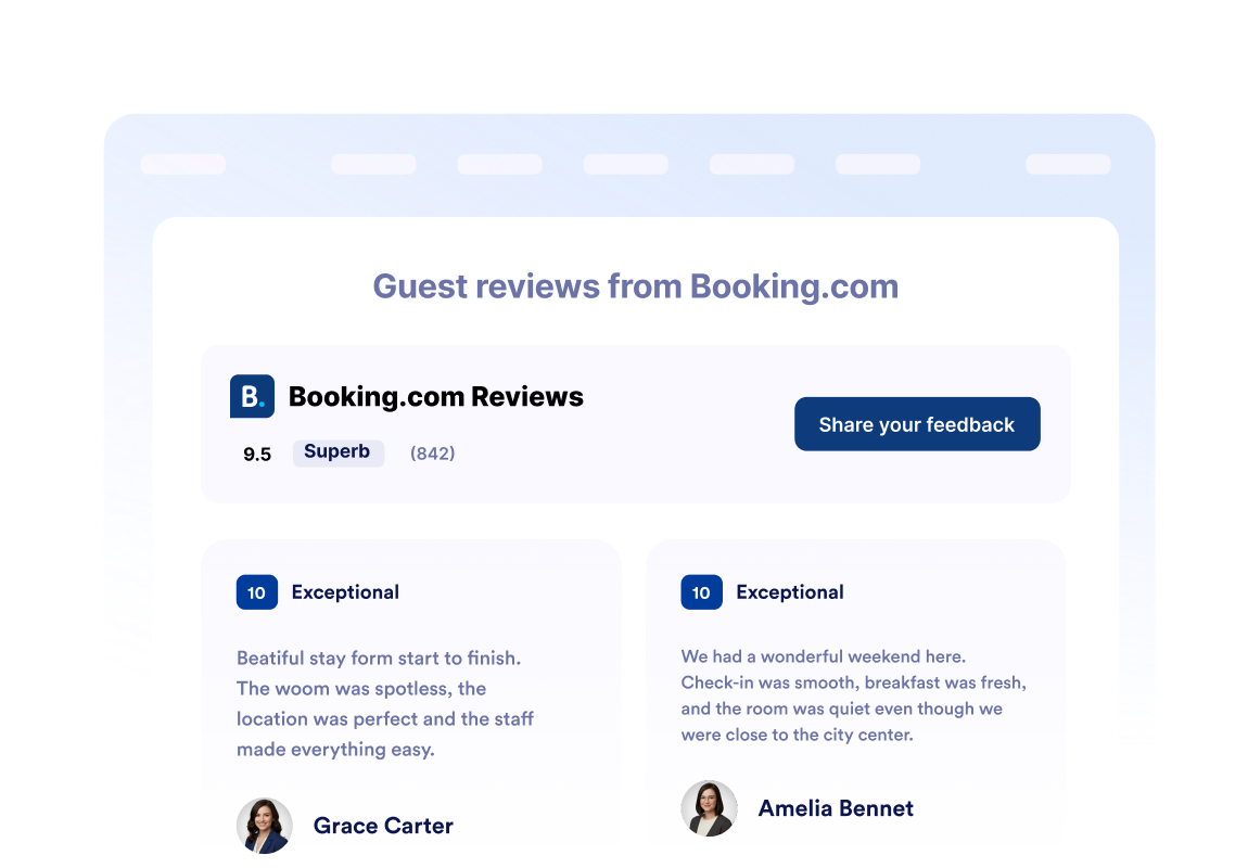Build trust with guest reviews