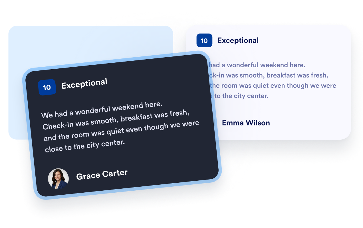 Match reviews to your website