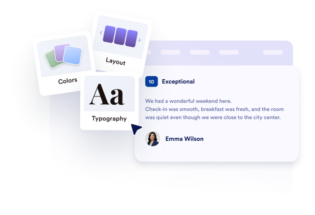 Match Reviews to Your Website Design
