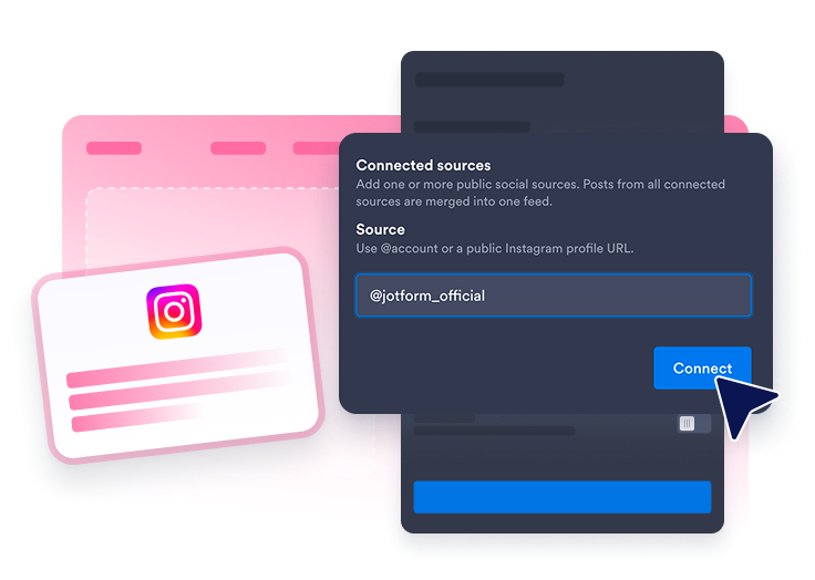 Connect an Instagram source
