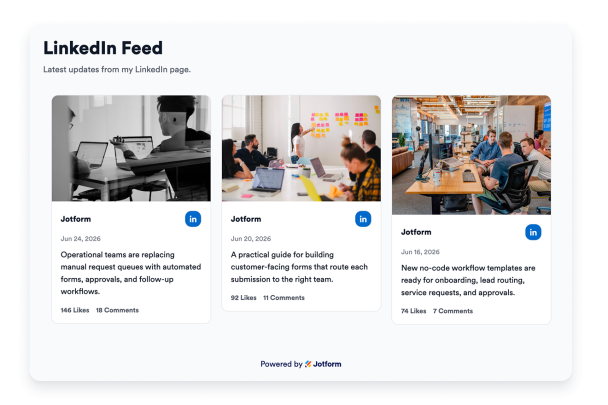 Customize your LinkedIn Feed for any page