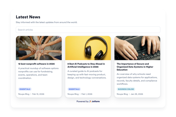 Build a Polished News Feed for Any Website