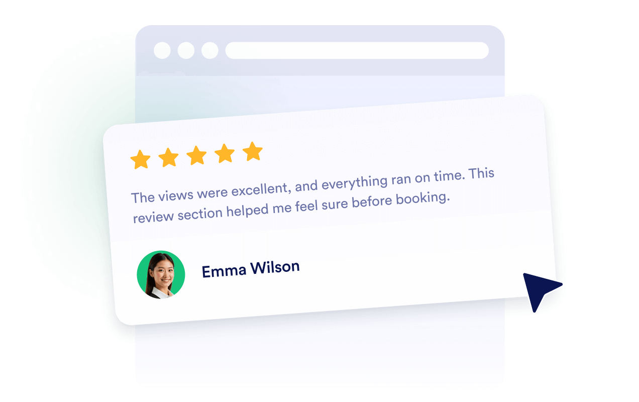 Build trust with Tripadvisor reviews