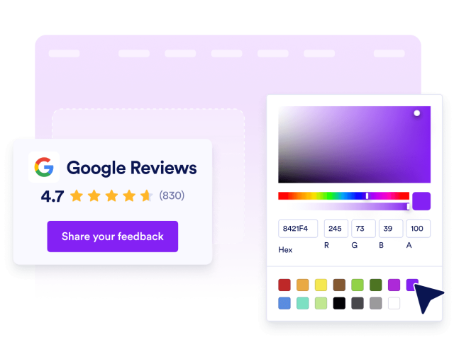 Match the Widget to Your Website Design