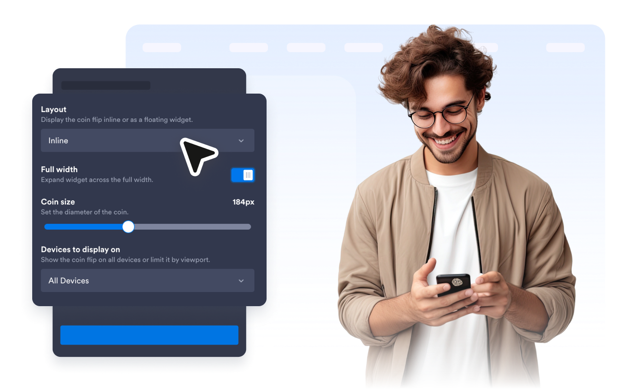 Control layout and device visibility
