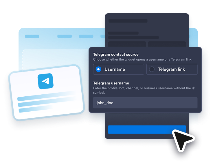 Connect your Telegram contact