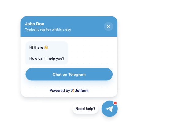 Telegram Chat Widget Features