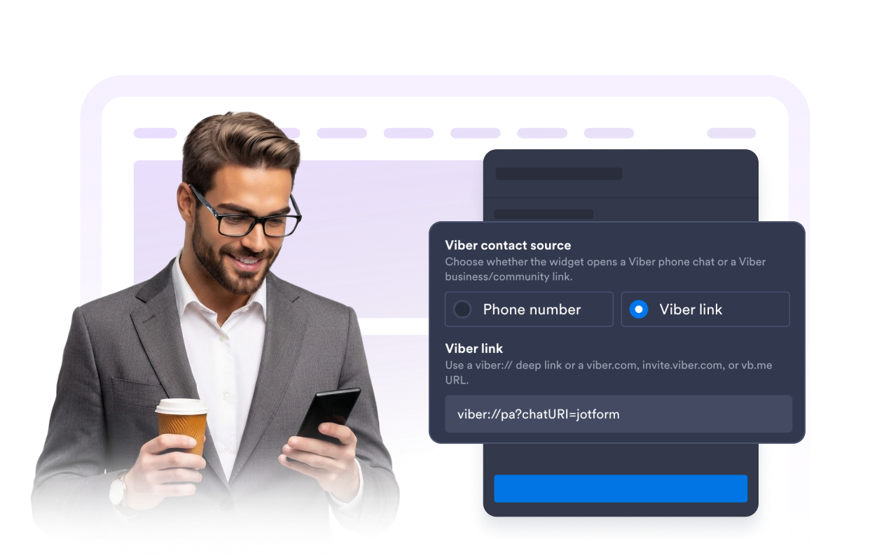 Use a Viber contact link