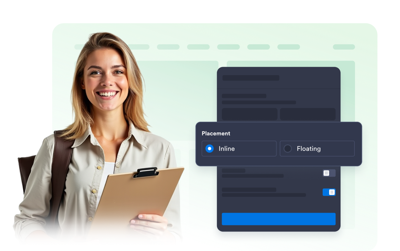 Use floating or inline share buttons