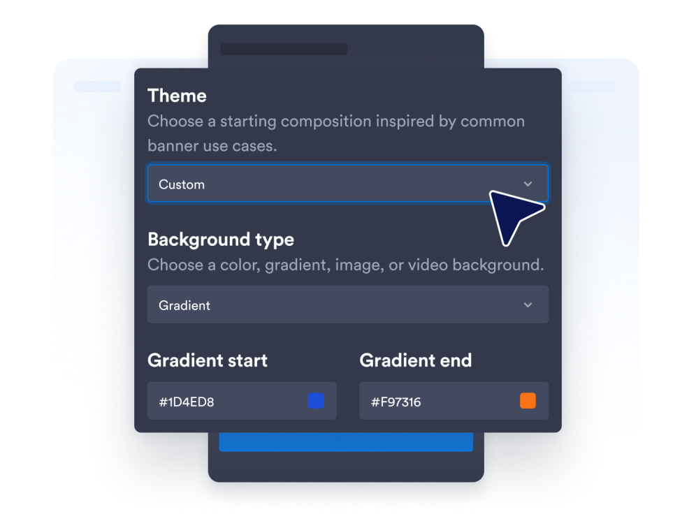 Customize your widget