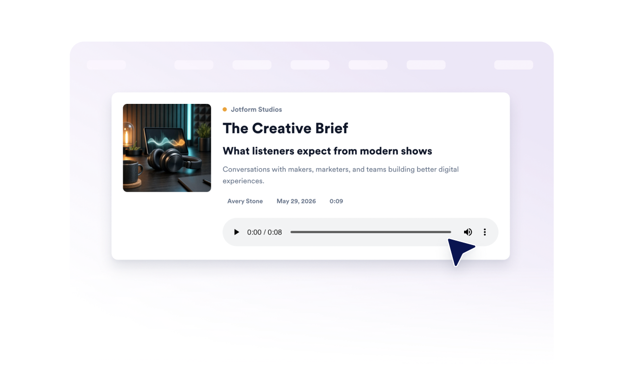 Keep listeners on your website