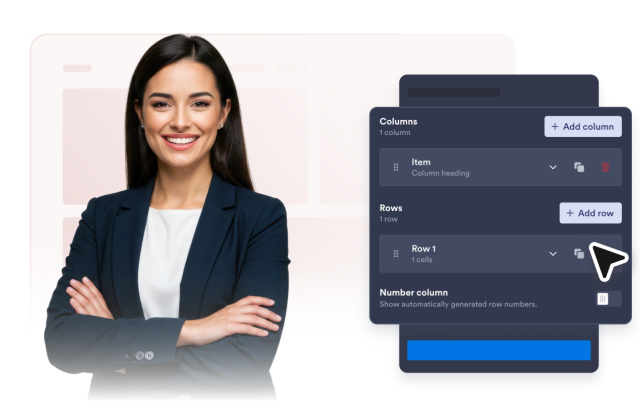 Edit Rows, Columns, and Cells