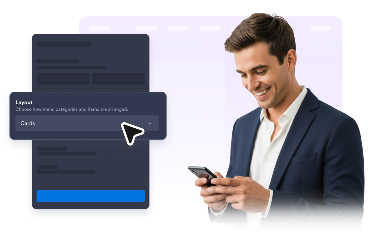 Fit menus to page layouts