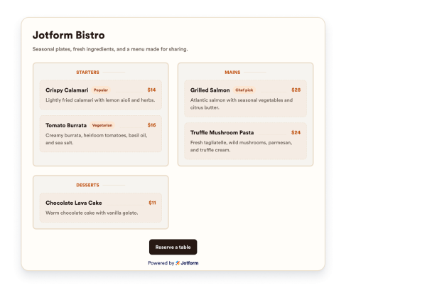 Create Your Own Menu Widget in Seconds for Your Website