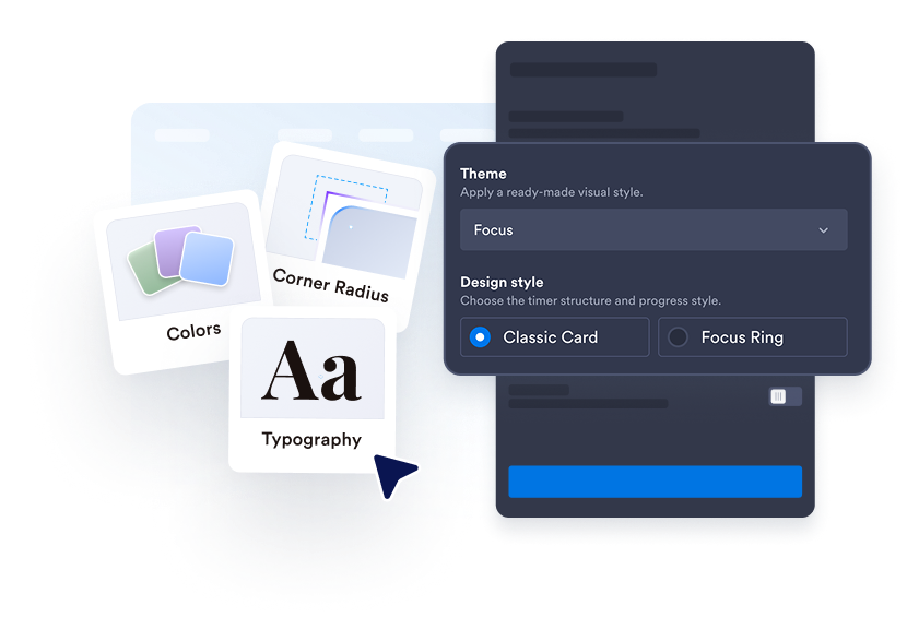 Customize the timer style